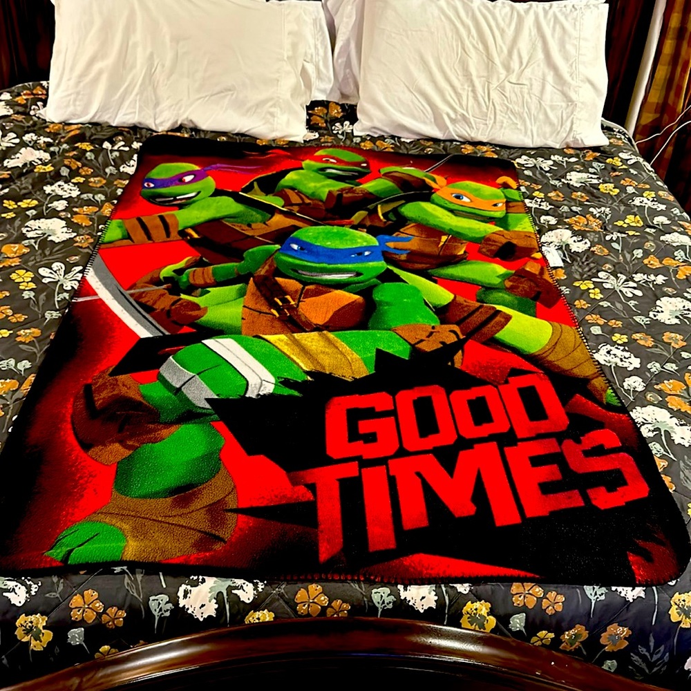 TMNT fleece throw blanket